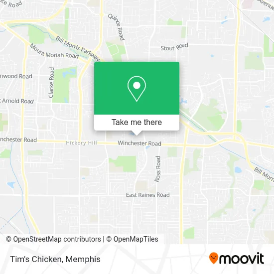 Tim's Chicken map