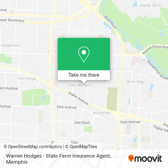 Warren Hodges - State Farm Insurance Agent map