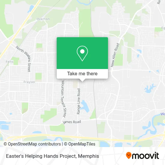 Easter's Helping Hands Project map