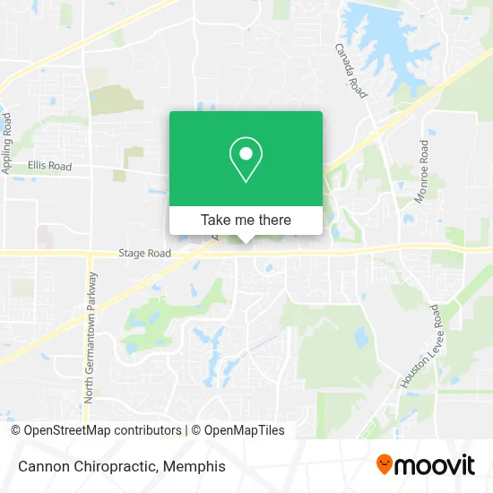 Cannon Chiropractic map