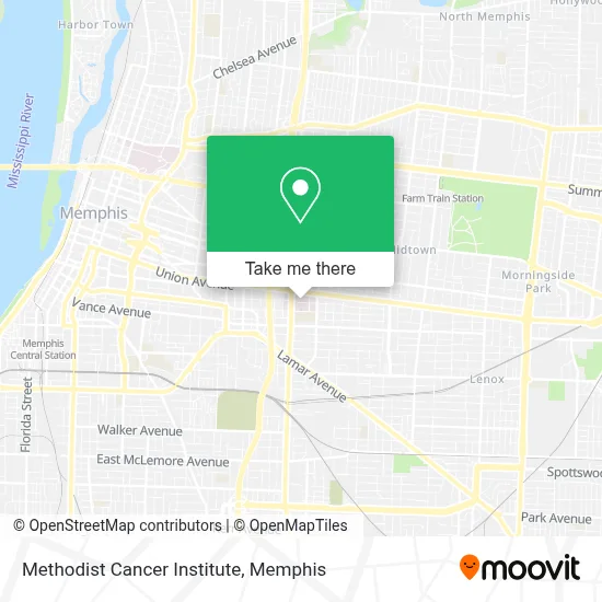 Methodist Cancer Institute map