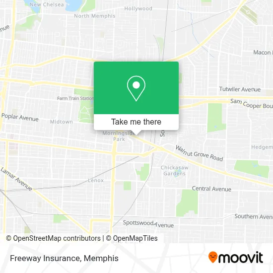Freeway Insurance map