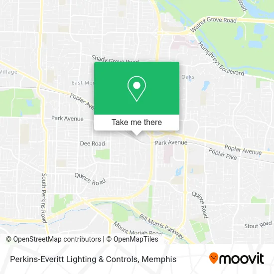 Perkins-Everitt Lighting & Controls map