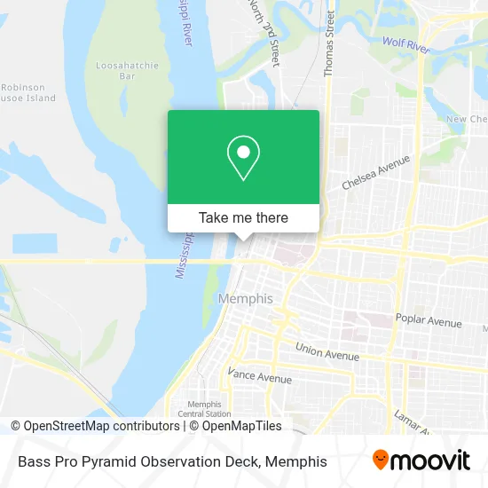 Bass Pro Pyramid Observation Deck map