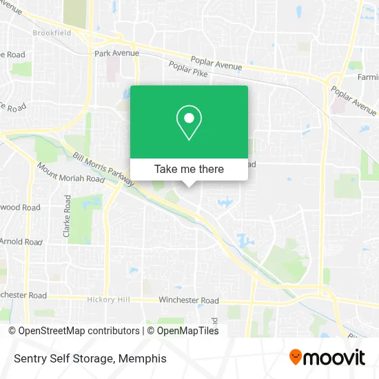 Sentry Self Storage map