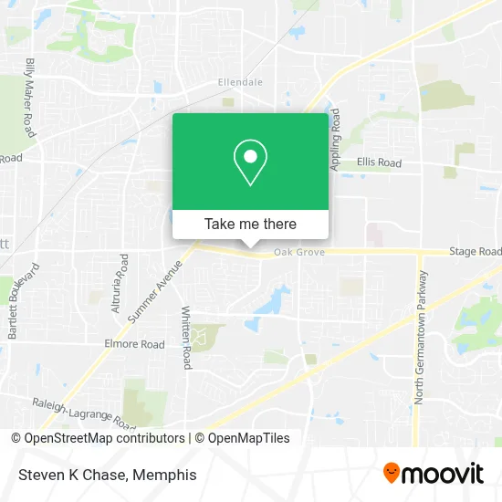 Steven K Chase map