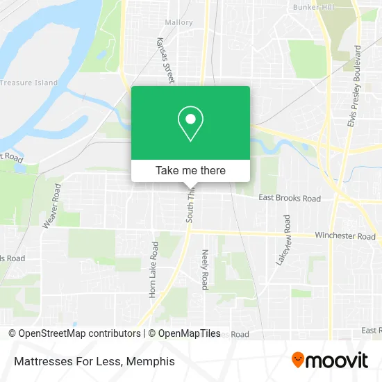 Mattresses For Less map