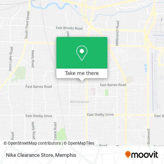 Nike Clearance Store map