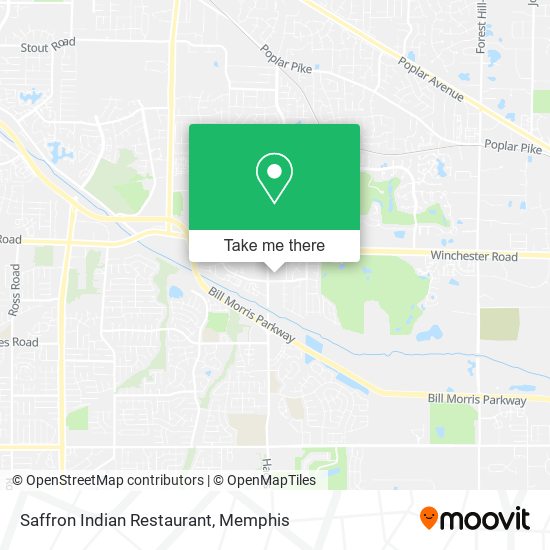 Mapa de Saffron Indian Restaurant