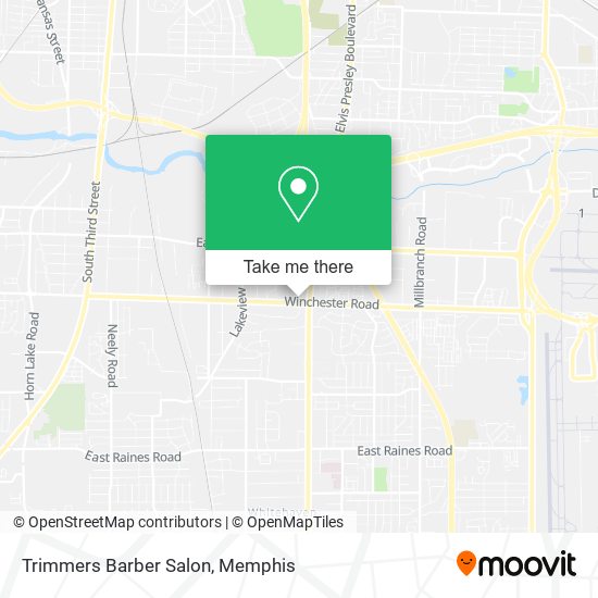 Trimmers Barber Salon map