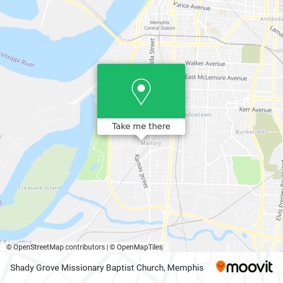 Mapa de Shady Grove Missionary Baptist Church