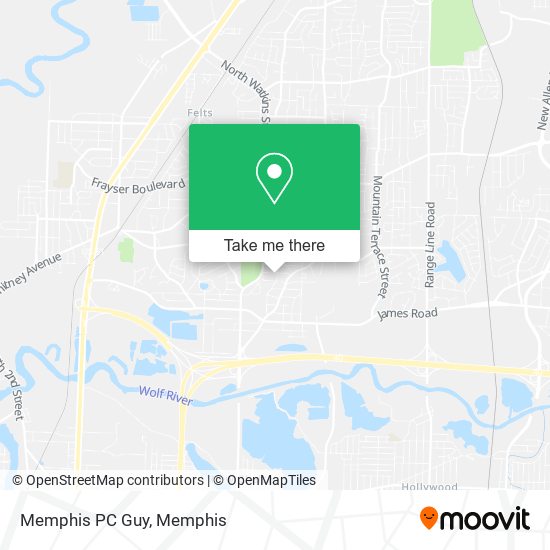 Memphis PC Guy map