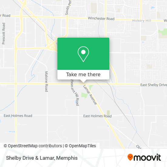Shelby Drive & Lamar map