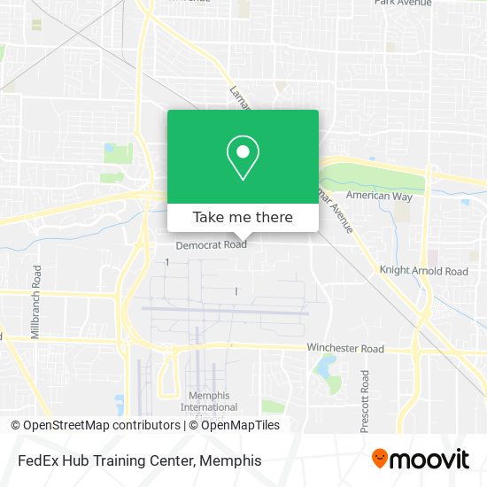 FedEx Hub Training Center map
