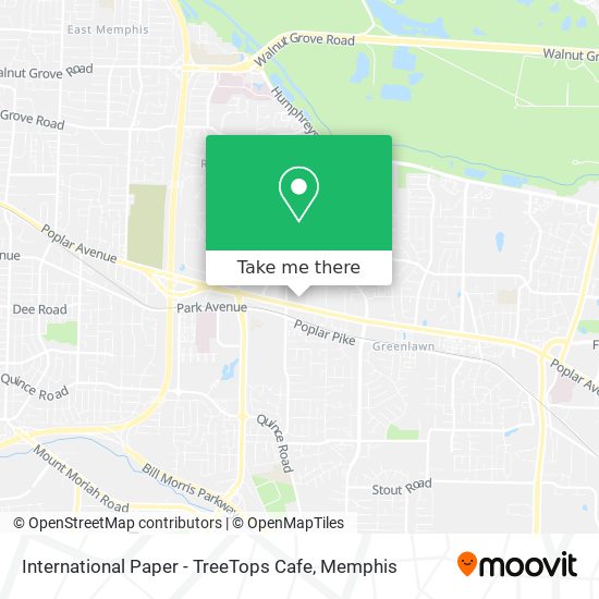 International Paper - TreeTops Cafe map