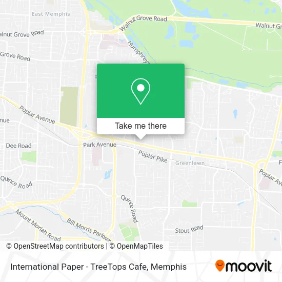 Mapa de International Paper - TreeTops Cafe