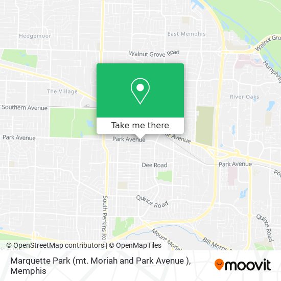 Marquette Park (mt. Moriah and Park Avenue ) map