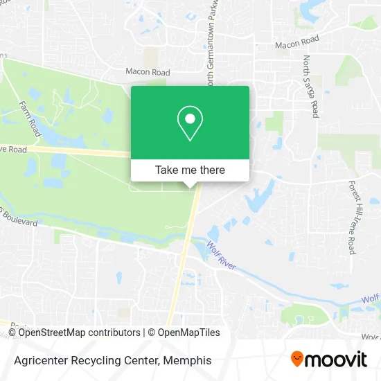 Agricenter Recycling Center map