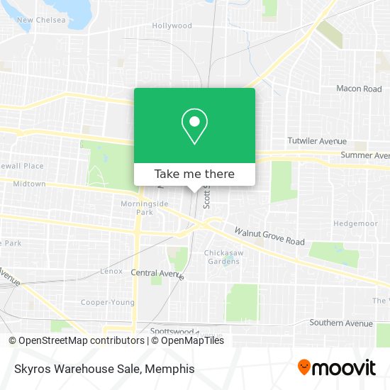 Skyros Warehouse Sale map