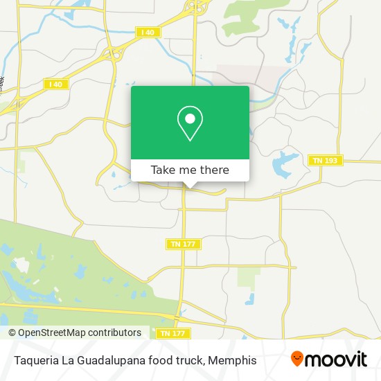 Taqueria La Guadalupana food truck map