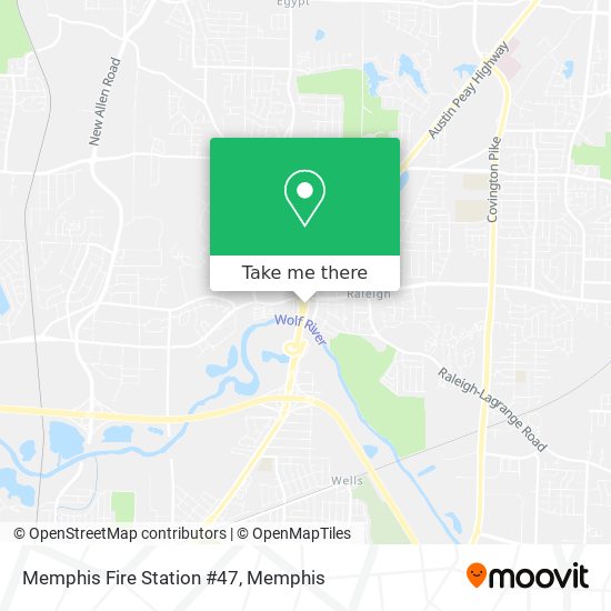 Mapa de Memphis Fire Station #47