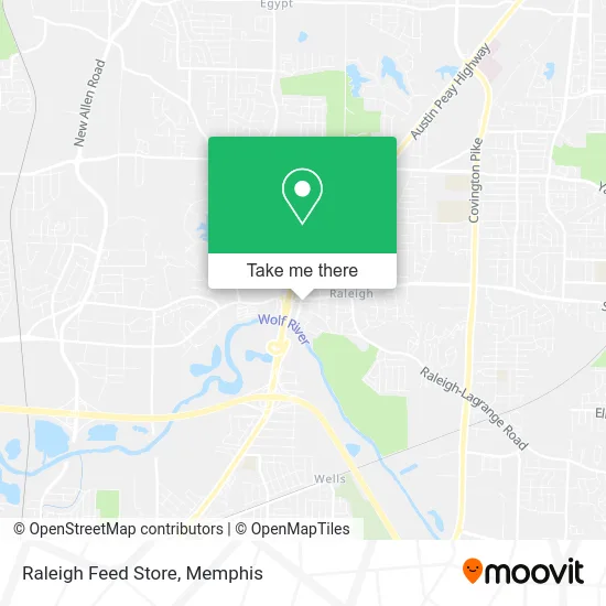 Raleigh Feed Store map