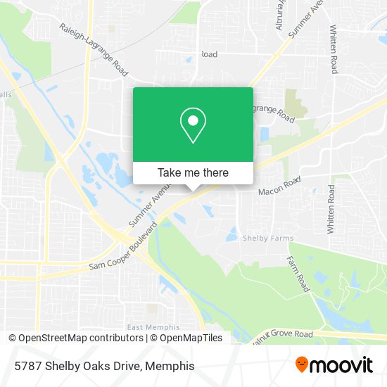 Mapa de 5787 Shelby Oaks Drive