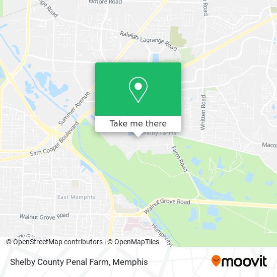 Shelby County Penal Farm map