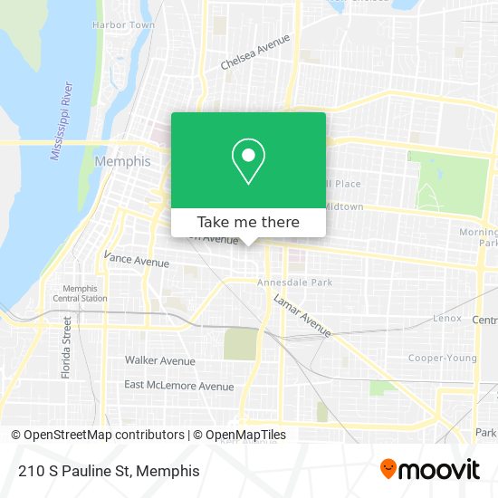 Mapa de 210 S Pauline St