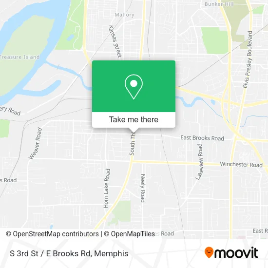 Mapa de S 3rd St / E Brooks Rd