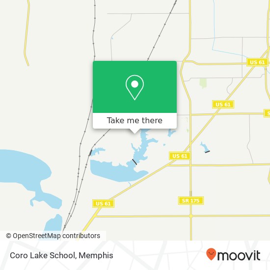 Coro Lake School map