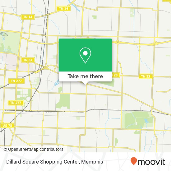 Dillard Square Shopping Center map