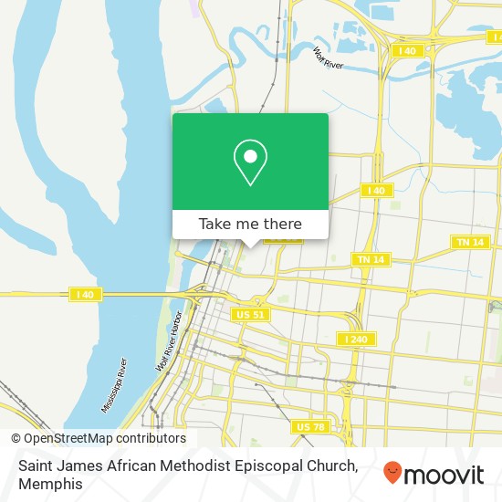 Mapa de Saint James African Methodist Episcopal Church