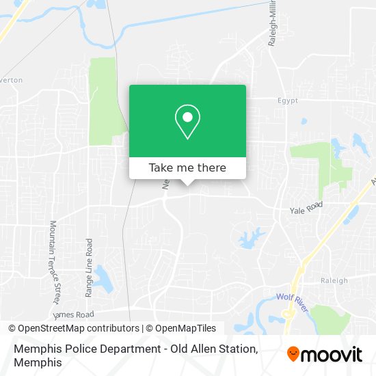Memphis Police Department - Old Allen Station map
