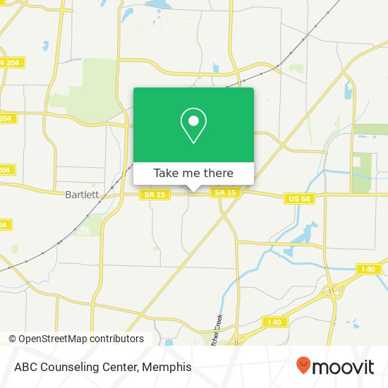 Mapa de ABC Counseling Center