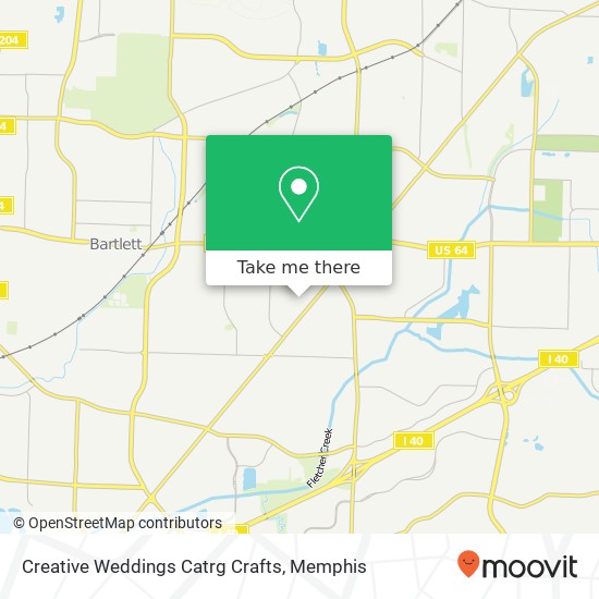Creative Weddings Catrg Crafts map