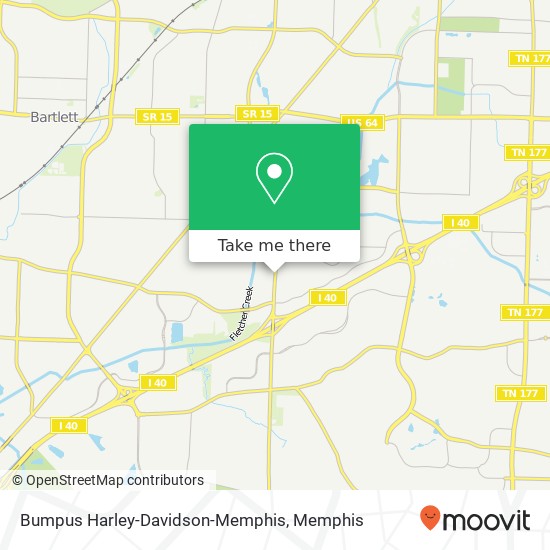 Bumpus Harley-Davidson-Memphis map