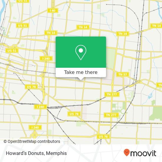 Howard's Donuts map