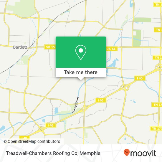 Mapa de Treadwell-Chambers Roofing Co