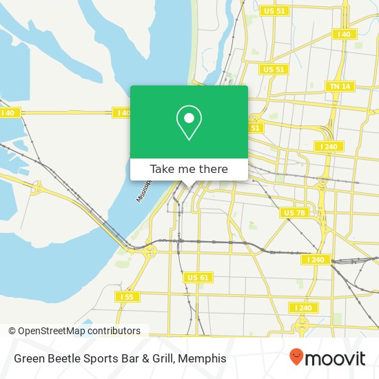 Green Beetle Sports Bar & Grill map