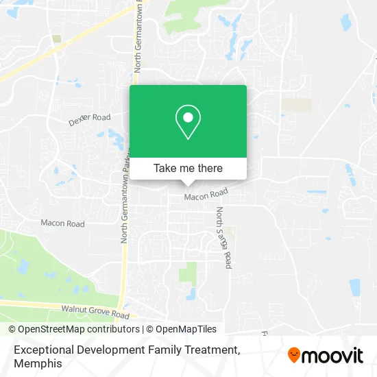 Exceptional Development Family Treatment map