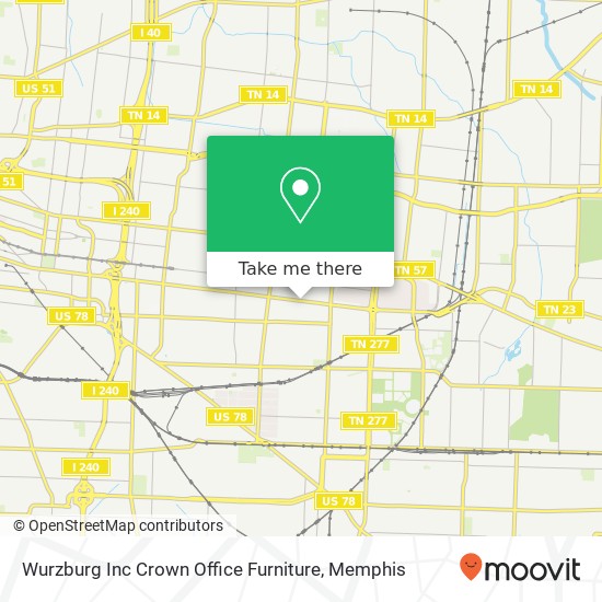 Wurzburg Inc Crown Office Furniture map