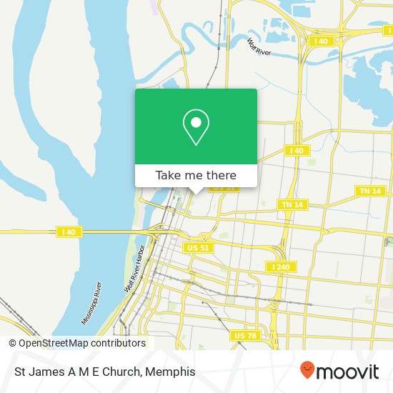 Mapa de St James A M E Church