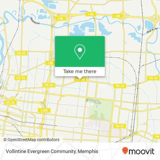 Vollintine Evergreen Community map