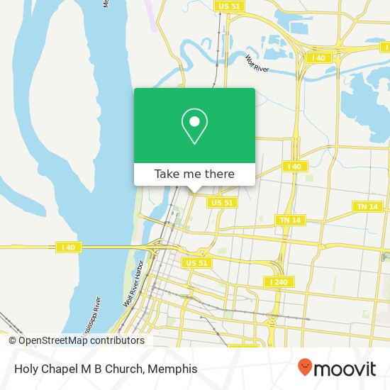 Mapa de Holy Chapel M B Church