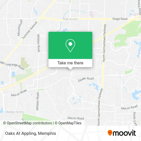 Oaks At Appling map