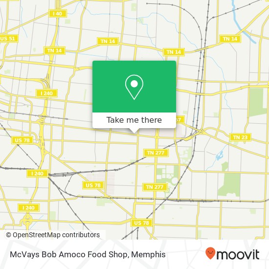 McVays Bob Amoco Food Shop map