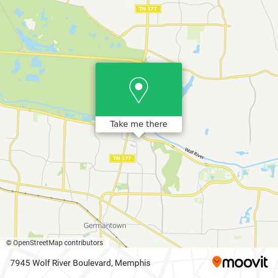 7945 Wolf River Boulevard map