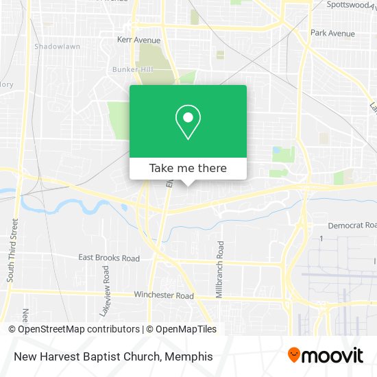 New Harvest Baptist Church map