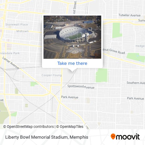Mapa de Liberty Bowl Memorial Stadium